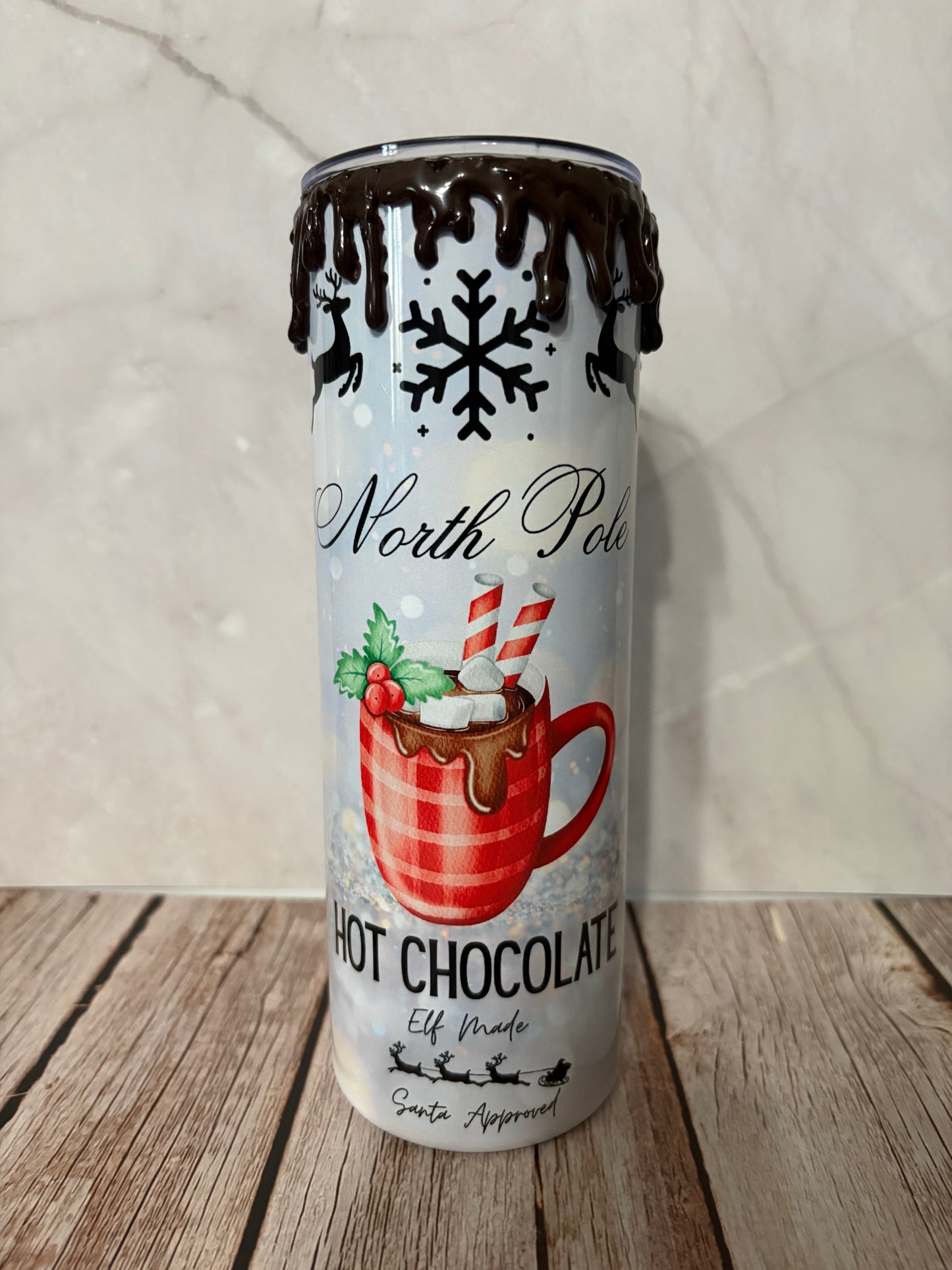 Hot chocolate drip tumbler