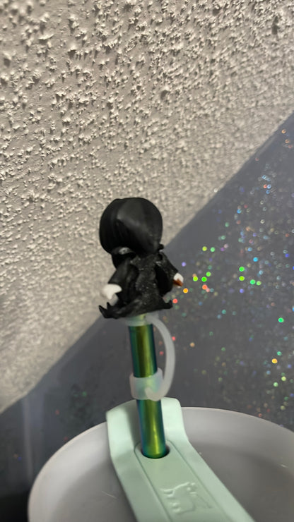 Grim reaper straw topper