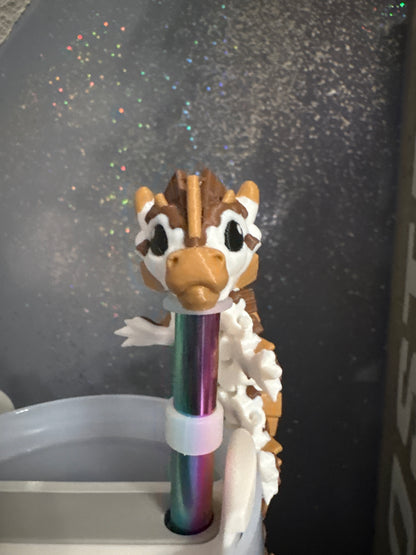 S’mores dragon straw topper