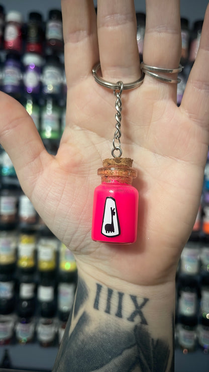 Kuzco llama keychain