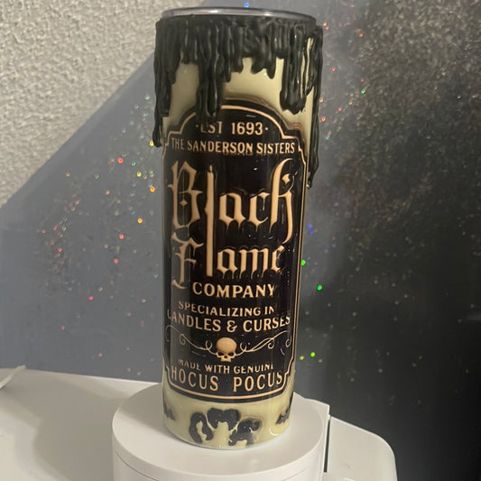 Black flame tumbler