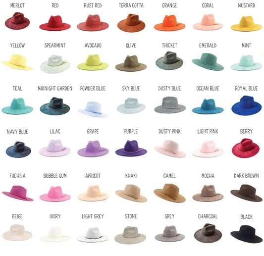 Skull and roses wide brim hat