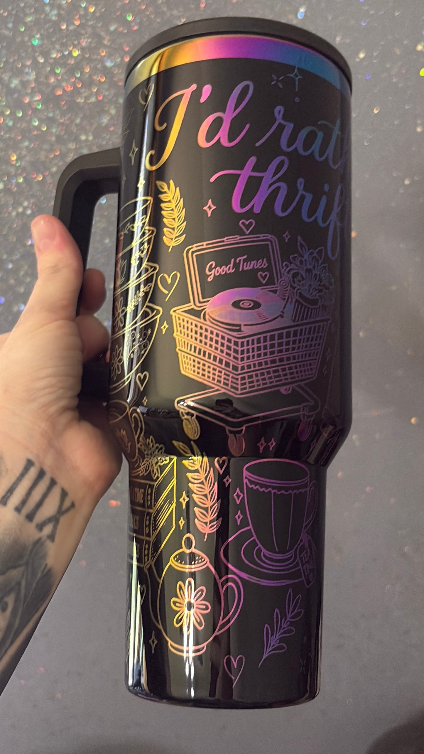 I’d rather be thrifting 40 ounce tumbler