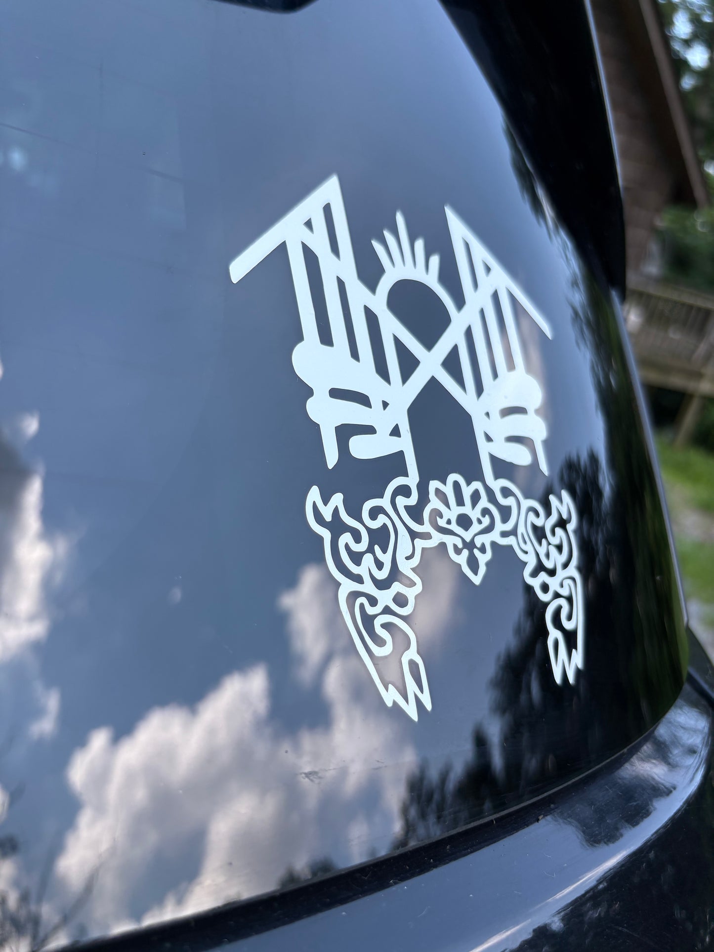 Mask car decal