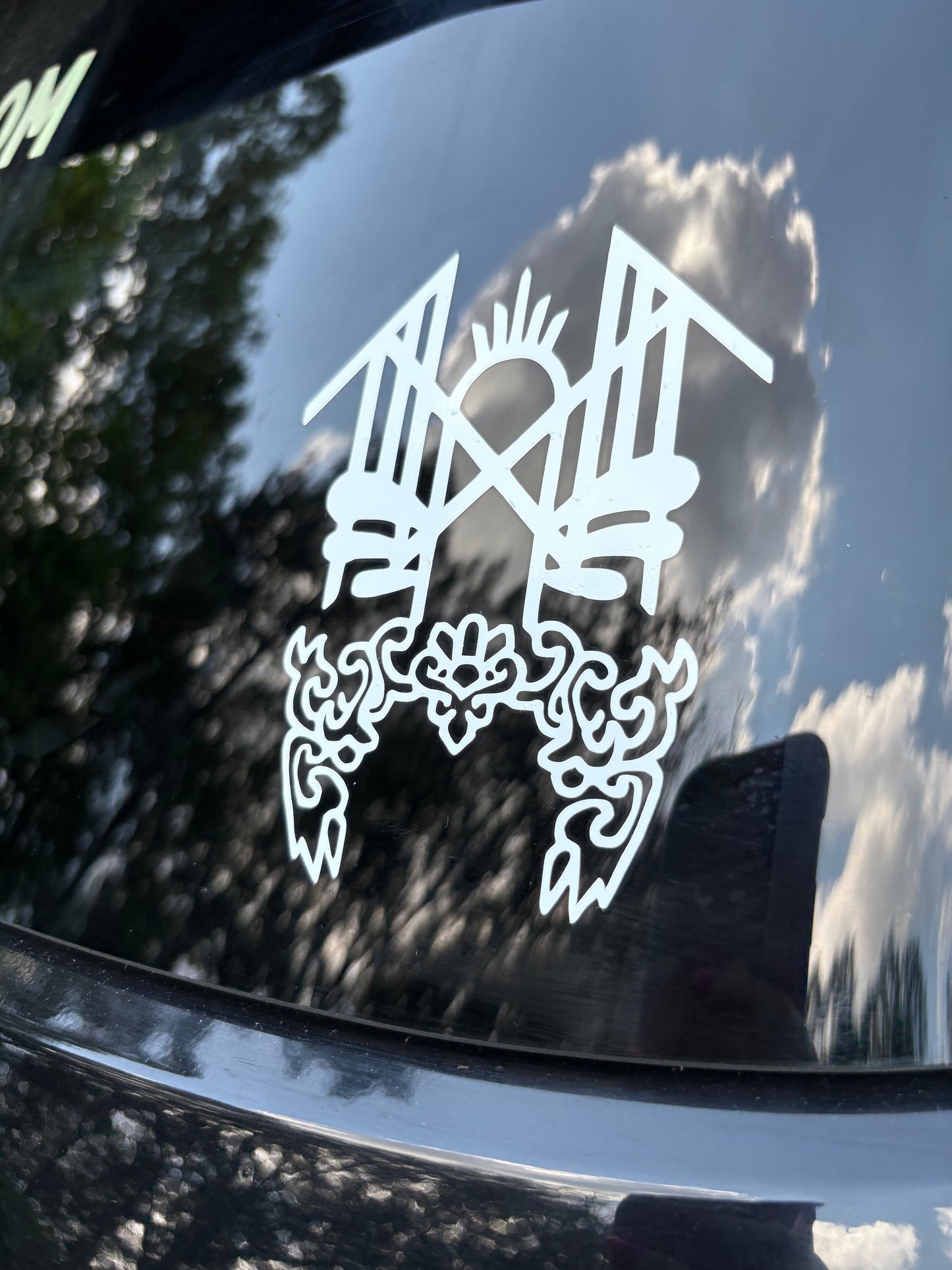 Mask car decal