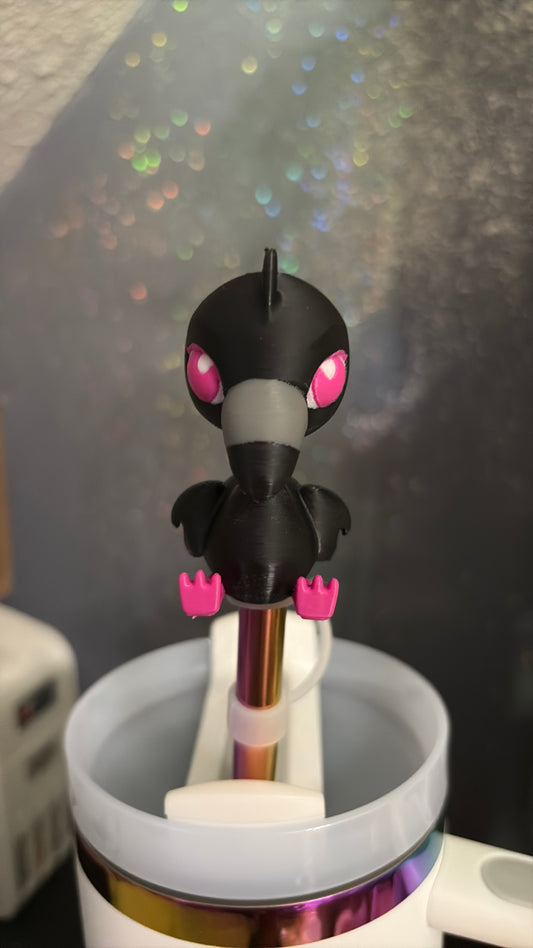 Flamingo straw topper