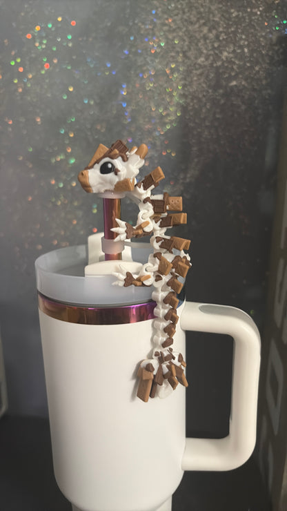 S’mores dragon straw topper