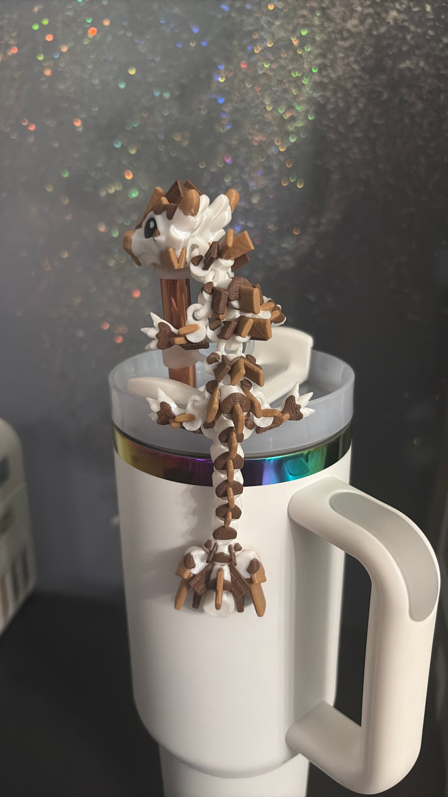 S’mores dragon straw topper