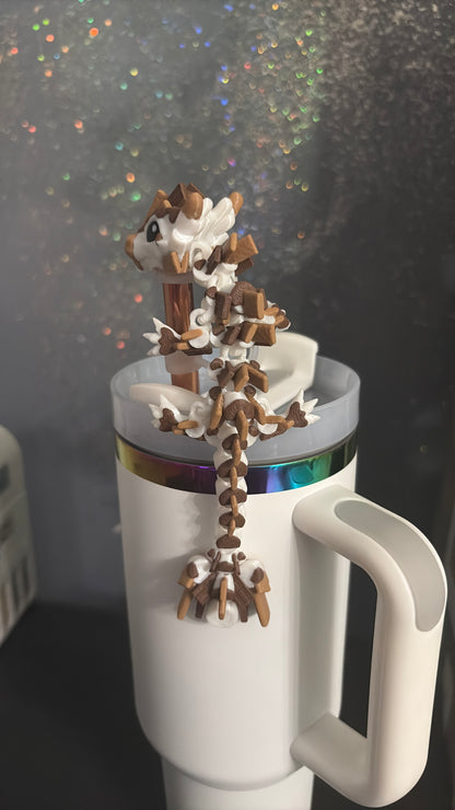 S’mores dragon straw topper