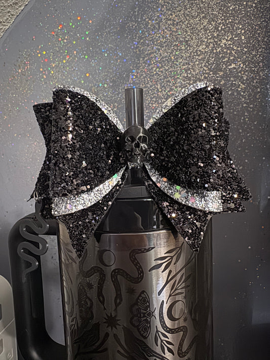 Skull and snake straw bow