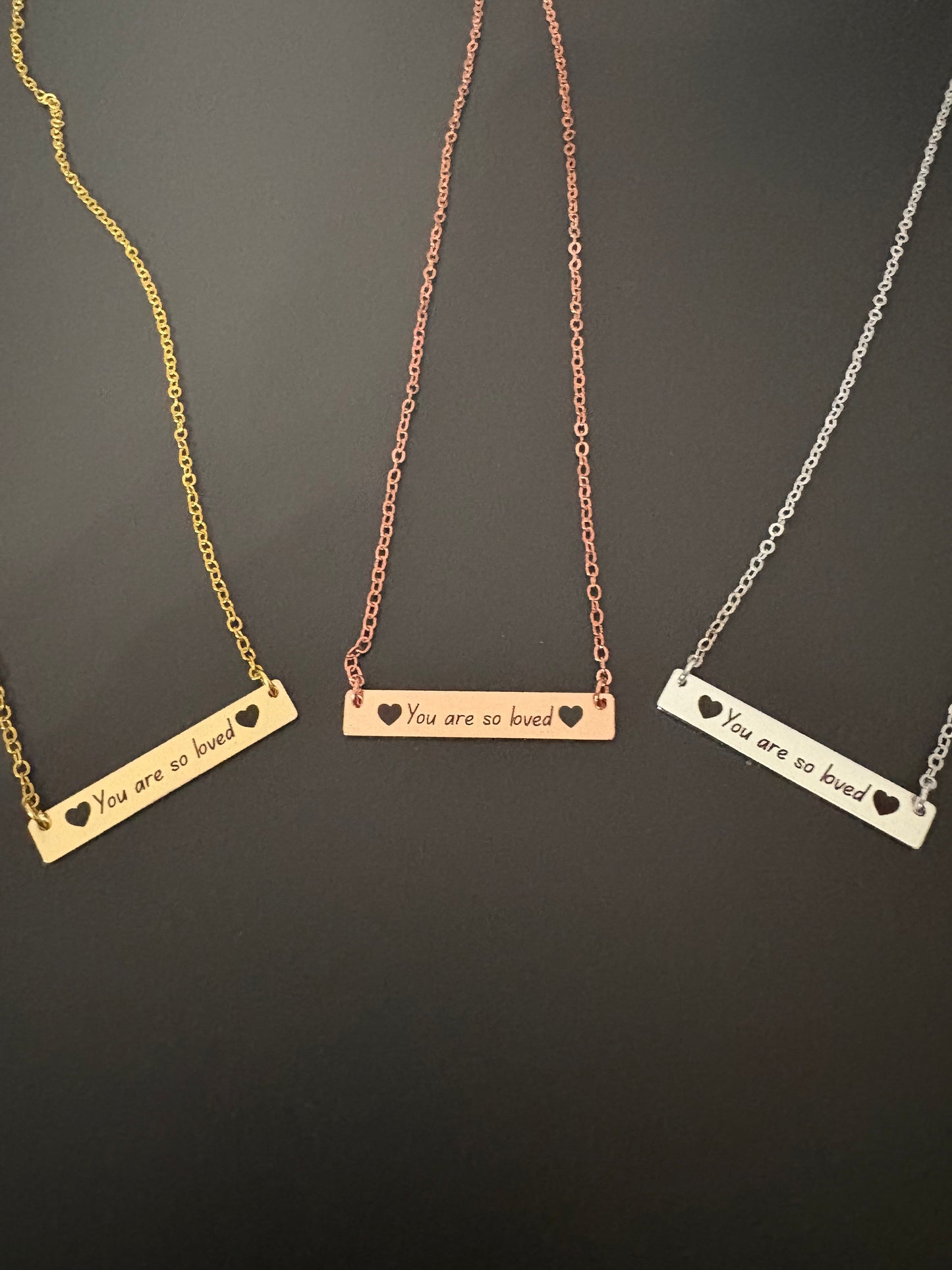 You are so loved heart necklace