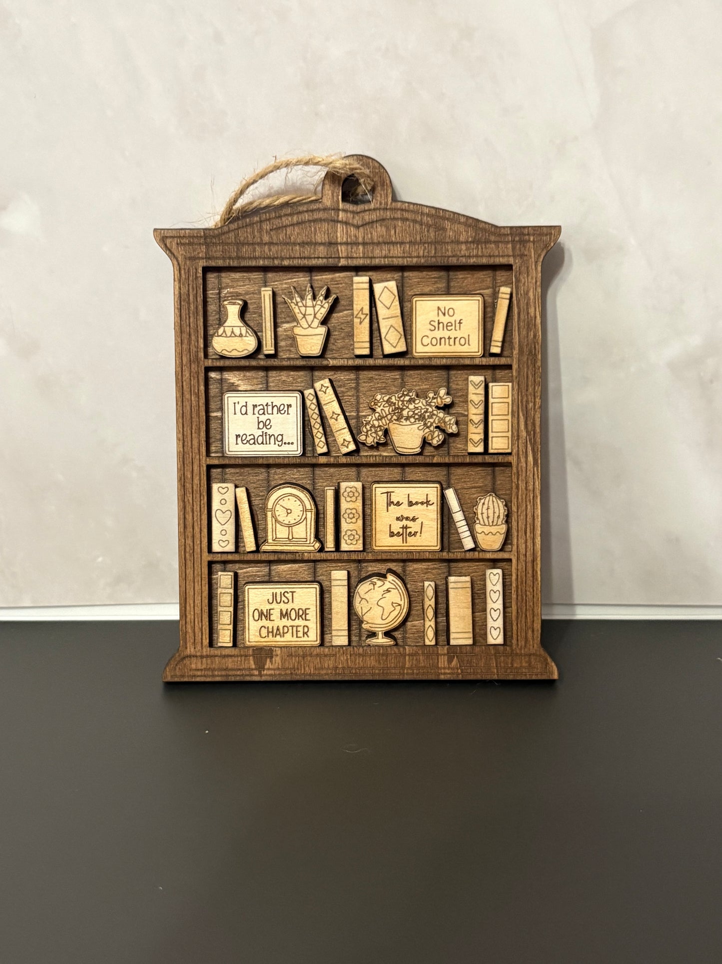 Bookshelf ornament
