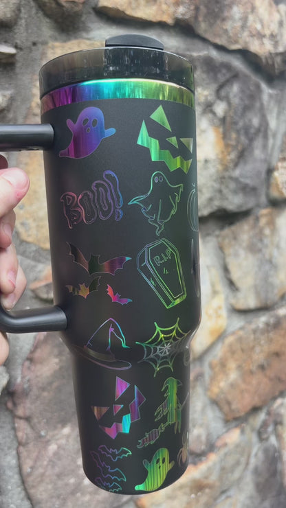 Halloween 40 ounce rainbow