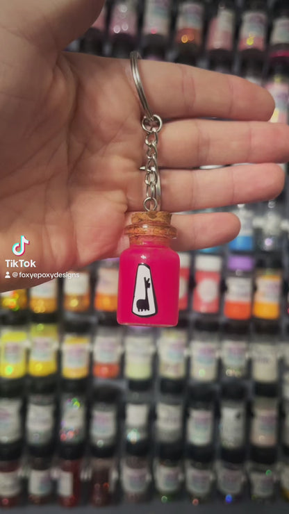 Kuzco llama keychain